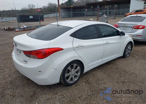 2013 Hyundai Elantra Limited из США, поврежденный, VIN 5NPDH4AE1DH168637